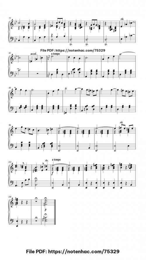 Howl's Moving Castle Theme for Piano Solo piano sheet music free pdf
