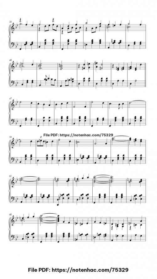 Howl's Moving Castle Theme for Piano Solo piano sheet music free pdf