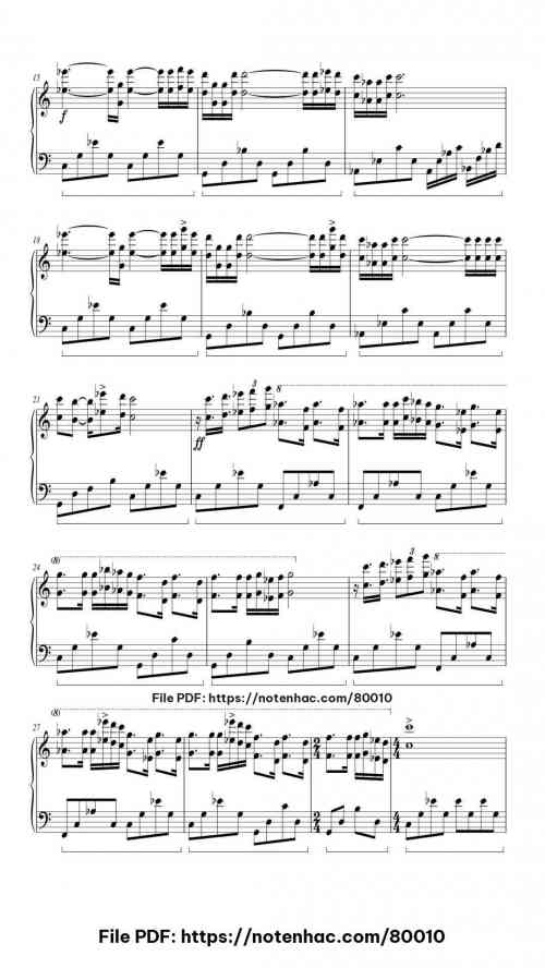 Hungarian Sonata by Richard Clayderman Level Intermediate 6 Hungarian Sonata piano sheet music free pdf