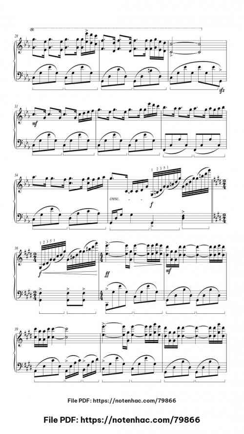 HUNGARIAN SONATA by Richard Clayderman Level Intermediate 7 HUNGARIAN SONATA piano sheet music free pdf