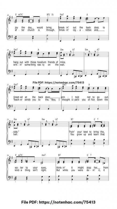 I Wish piano sheet music free pdf