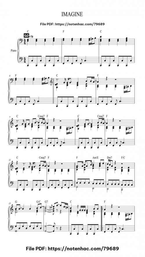 IMAGINE by John Lennon Level Intermediate 10 IMAGINE by John Lennon Level Intermediate