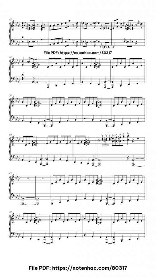 In the Mood piano sheet music free pdf