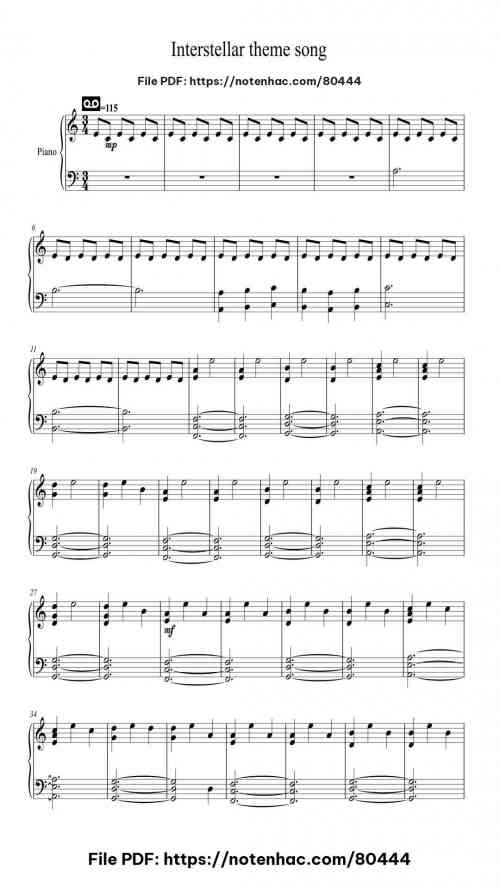 interstellar theme song 1