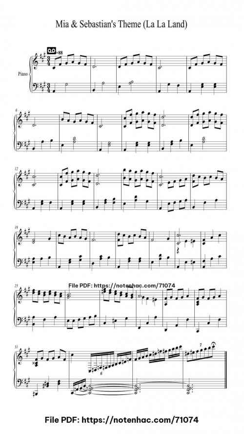 la la land mia sebastians theme