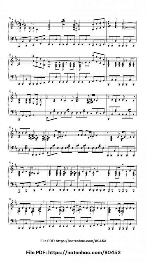 Last Christmas piano sheet music free pdf
