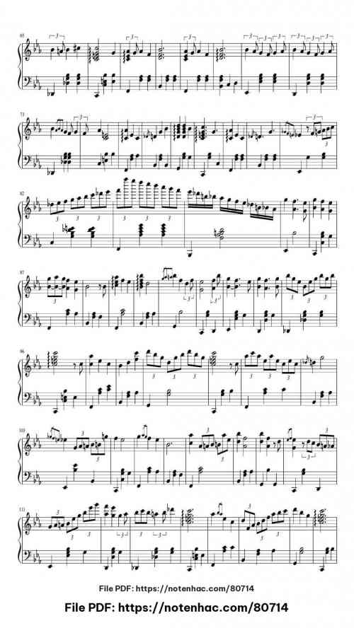 Le Festin piano sheet music free pdf