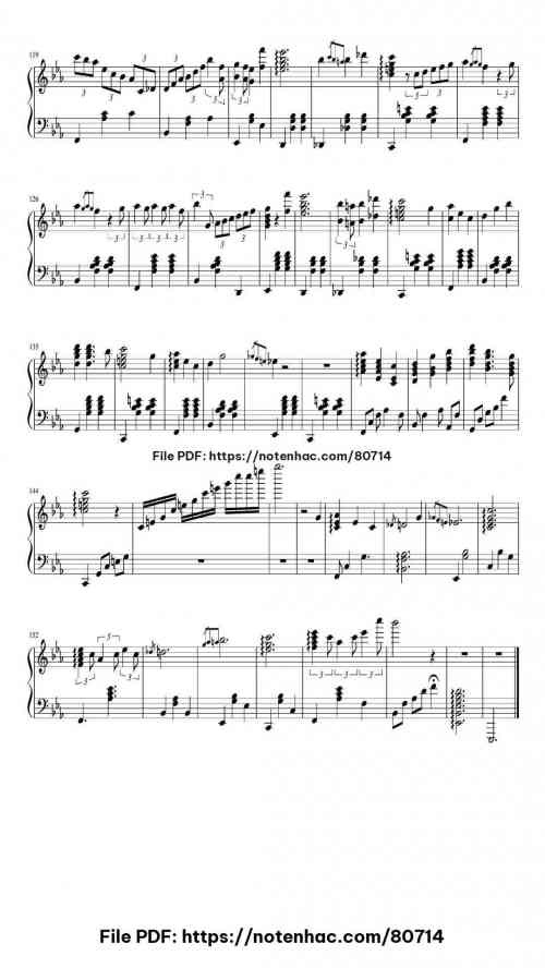 Le Festin piano sheet music free pdf