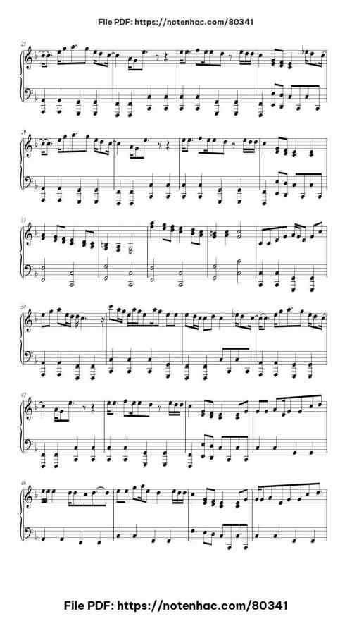Let It Be piano sheet music free pdf