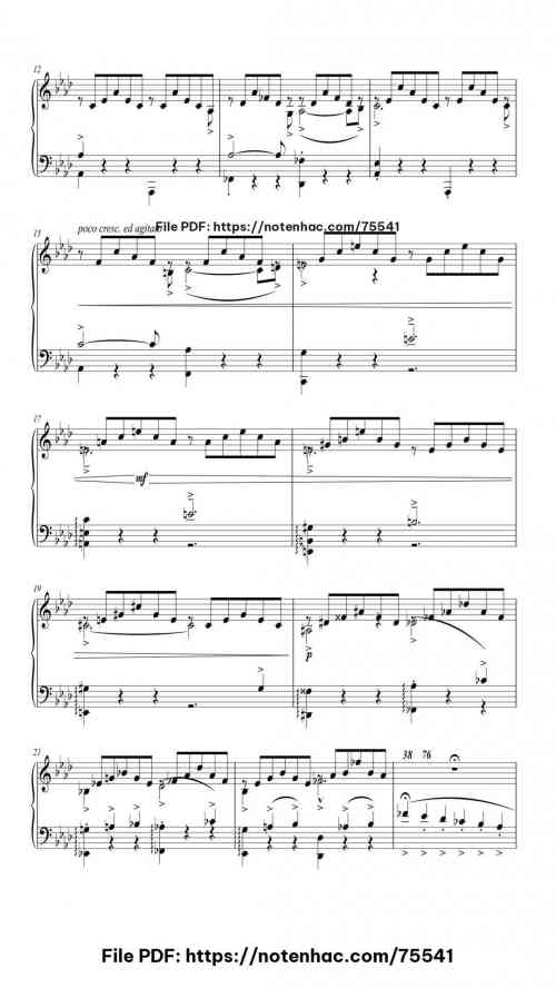 Liebestraum No. 3 in A♭ Major, S. 541 piano sheet music free pdf