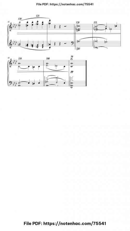 Liebestraum No. 3 in A♭ Major, S. 541 piano sheet music free pdf
