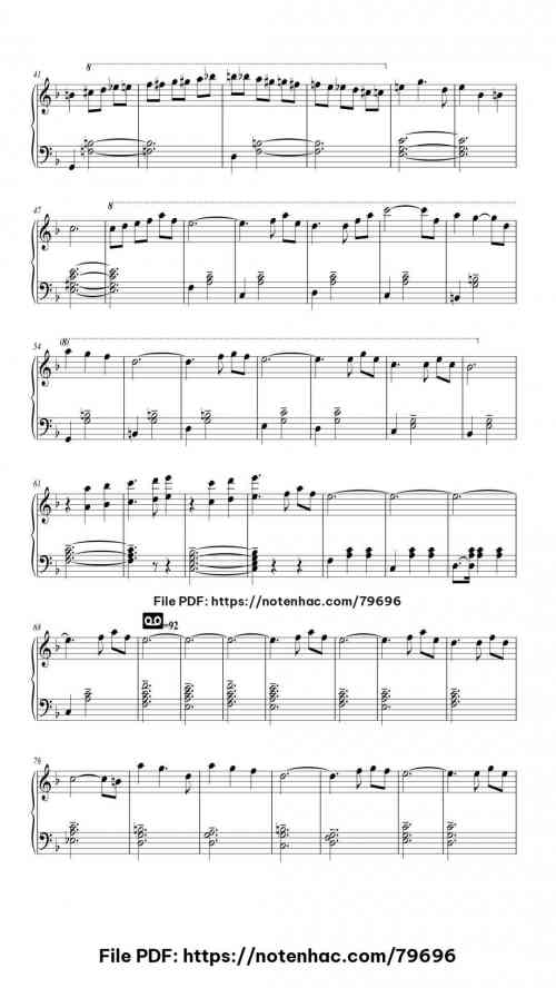 Married Life piano sheet music free pdf