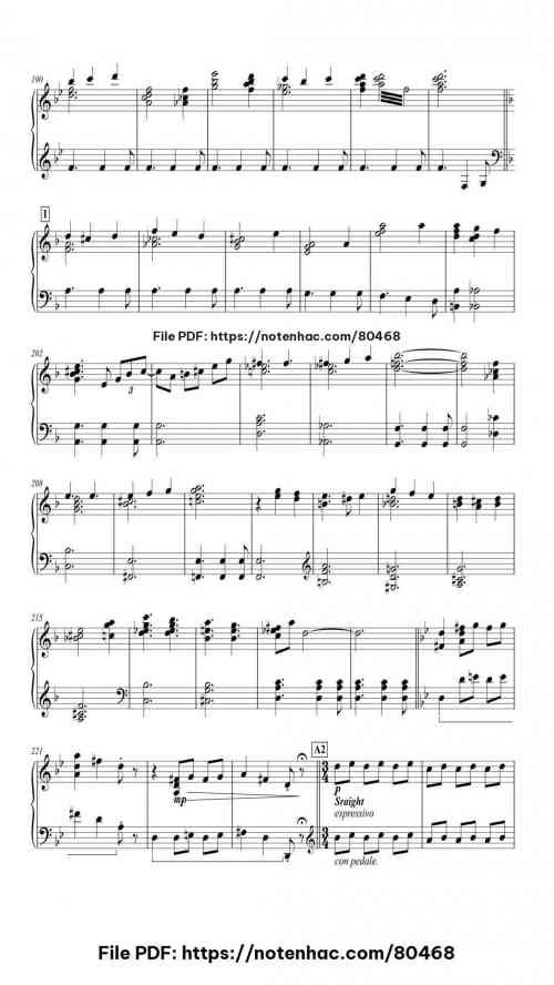 Merry Go Round of Life piano sheet music free pdf