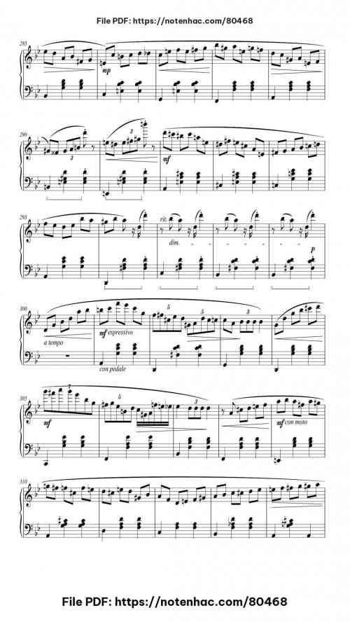 Merry Go Round of Life piano sheet music free pdf
