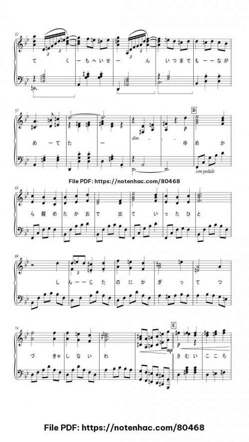 Merry Go Round of Life piano sheet music free pdf