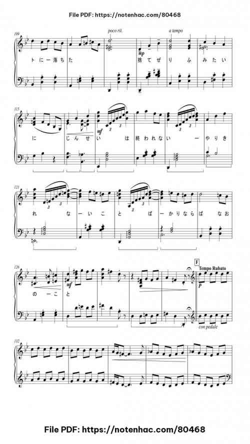 Merry Go Round of Life piano sheet music free pdf