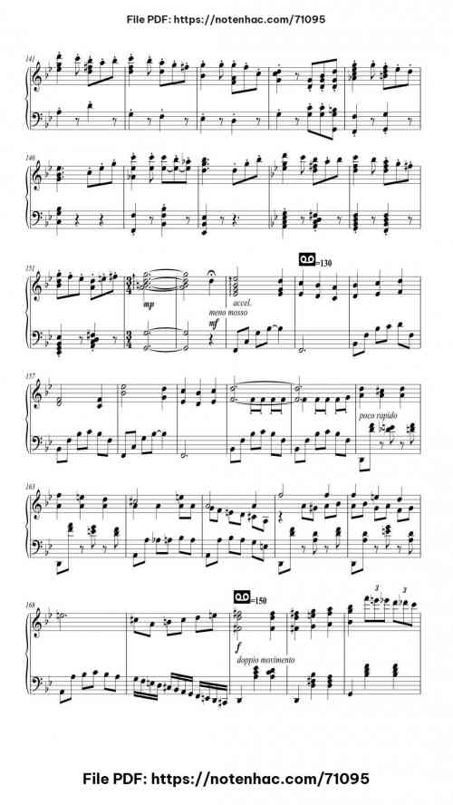 Merry-Go-Round of Life piano sheet music free pdf