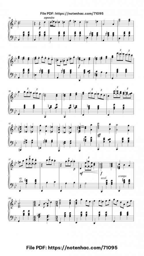 Merry-Go-Round of Life piano sheet music free pdf