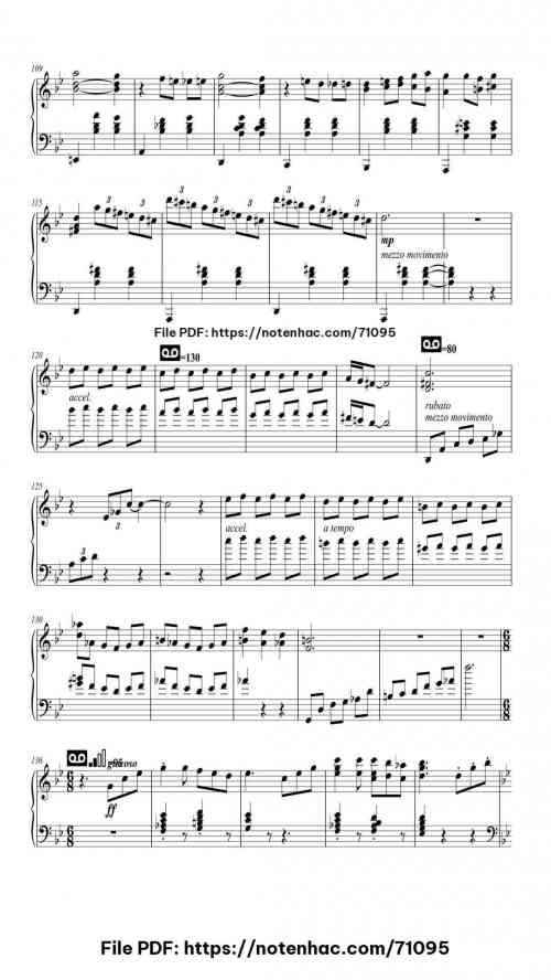 Merry-Go-Round of Life piano sheet music free pdf