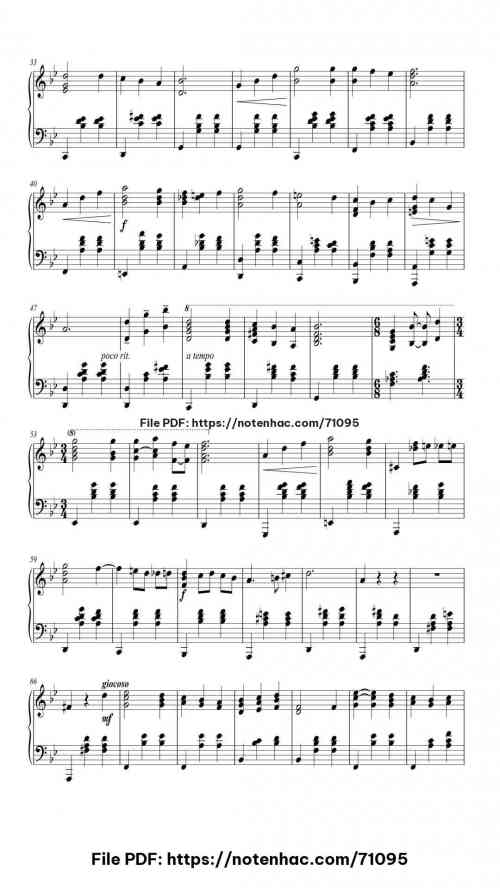 Merry-Go-Round of Life piano sheet music free pdf