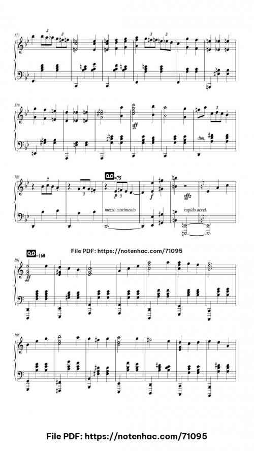 Merry-Go-Round of Life piano sheet music free pdf
