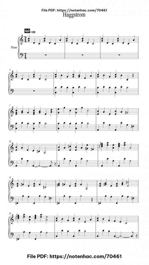 Minecraft - Volume Beta piano sheet music free pdf