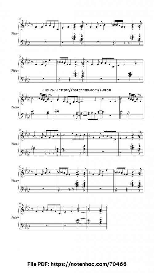 Moanin' piano sheet music free pdf