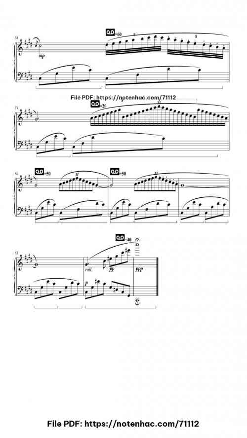 Nocturne in C-Sharp Minor, B. 49 piano sheet music free pdf