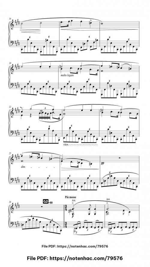 Nocturne in D-flat Major, Op. 27 No. 1 piano sheet music free pdf