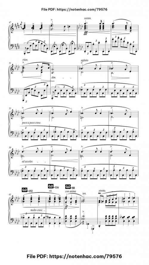 Nocturne in D-flat Major, Op. 27 No. 1 piano sheet music free pdf