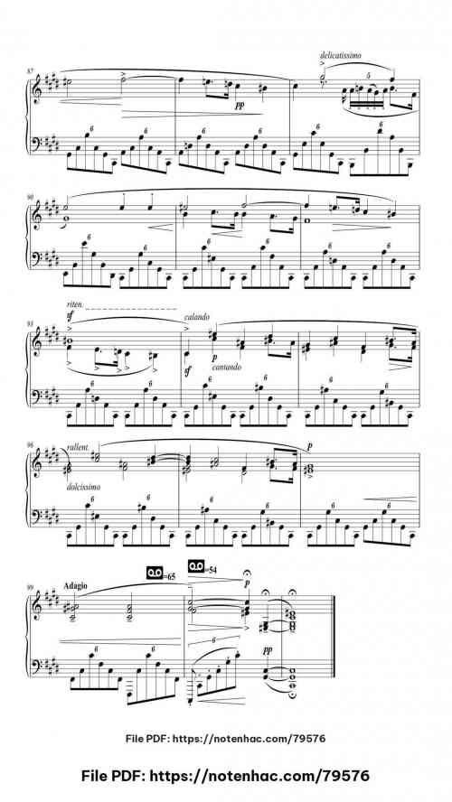 Nocturne in D-flat Major, Op. 27 No. 1 piano sheet music free pdf