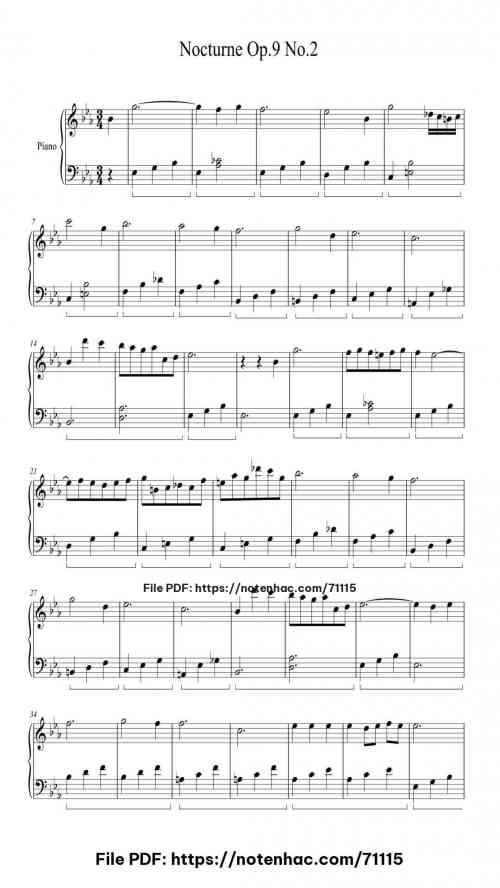 nocturne in e flat major op 9 no 2
