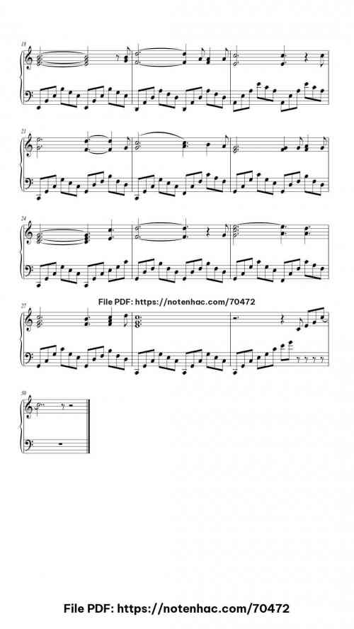O Holy Night piano sheet music free pdf
