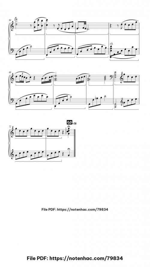 One Summer's Day by Joe Hisaishi Level Mid-Advanced 8 One Summer's Day piano sheet music free pdf