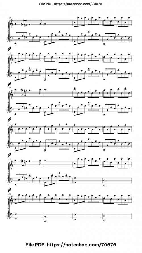 Passacaglia piano sheet music free pdf