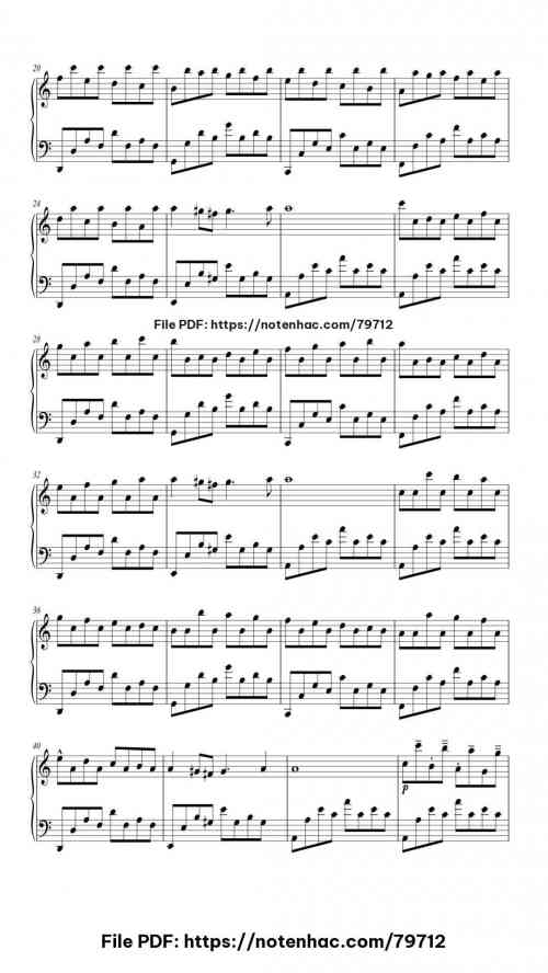 Passacaglia (Handel-Halvorsen) piano sheet music free pdf