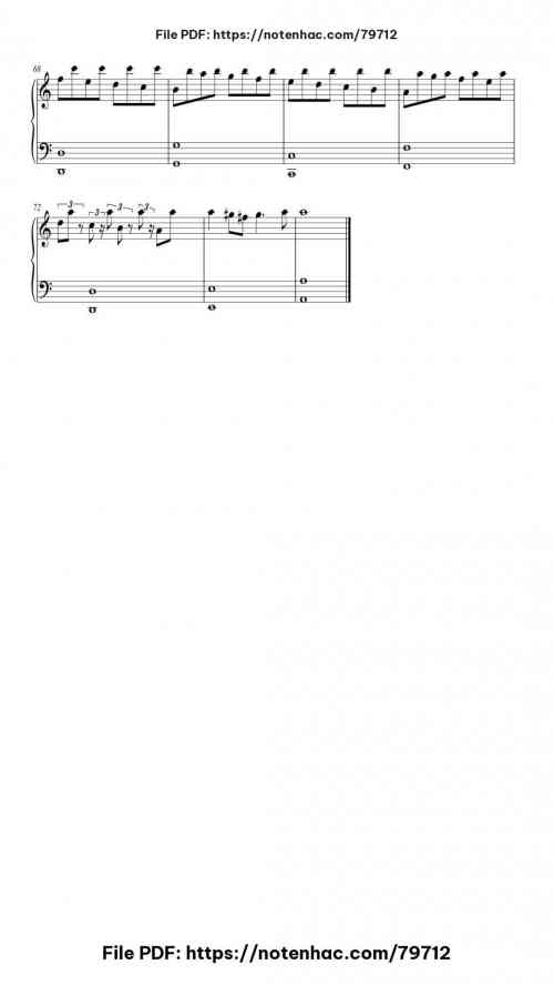 Passacaglia (Handel-Halvorsen) piano sheet music free pdf