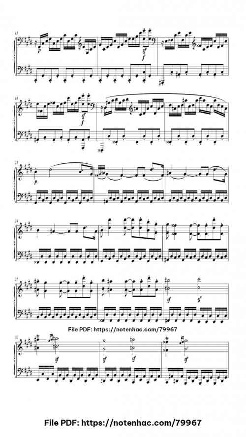 Piano Sonata No. 14 in C-sharp Minor, Op. 27 No. 2 "Moonlight": III. Presto agitato by Ludwig van Beethoven Level Advanced 14 Piano Sonata No. 14 in C-sharp Minor, Op. 27 No. 2 "Moonlight": III. Presto agitato piano sheet music free pdf