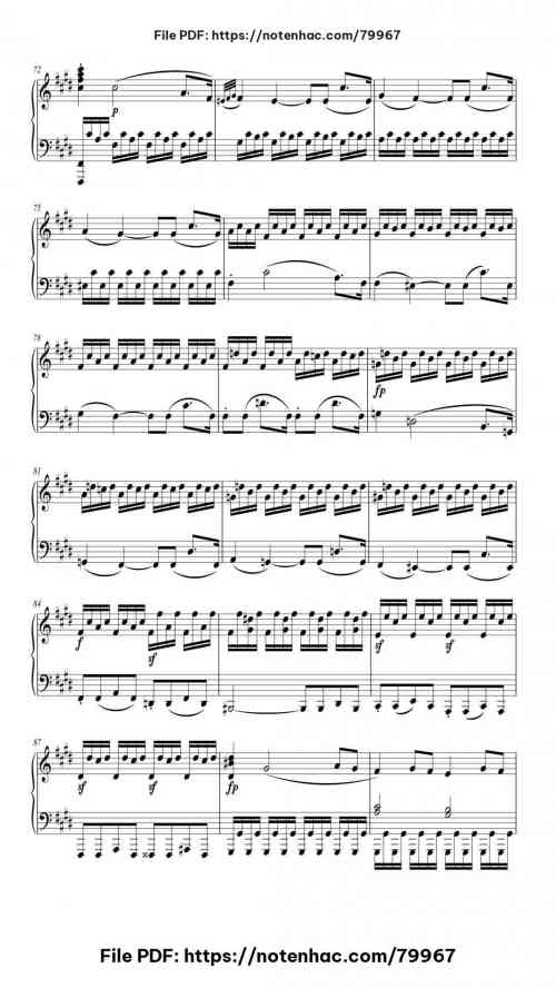 Piano Sonata No. 14 in C-sharp Minor, Op. 27 No. 2 "Moonlight": III. Presto agitato by Ludwig van Beethoven Level Advanced 17 Piano Sonata No. 14 in C-sharp Minor, Op. 27 No. 2 "Moonlight": III. Presto agitato piano sheet music free pdf