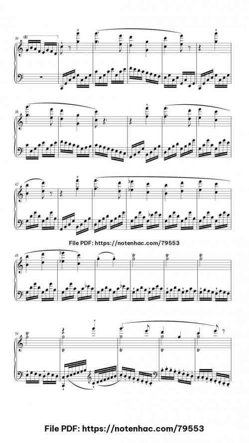 Piano Sonata No. 21 (Waldstein) - 3rd movement piano sheet music free pdf