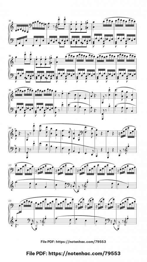 Piano Sonata No. 21 (Waldstein) - 3rd movement piano sheet music free pdf