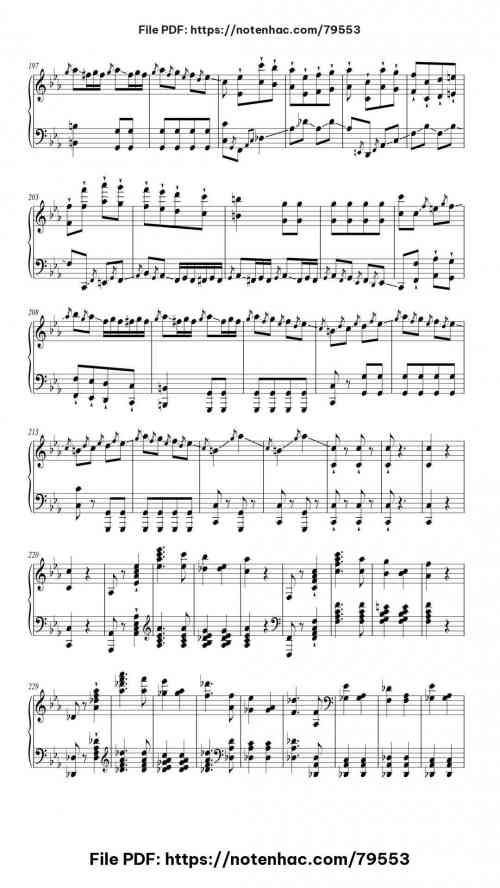Piano Sonata No. 21 (Waldstein) - 3rd movement piano sheet music free pdf