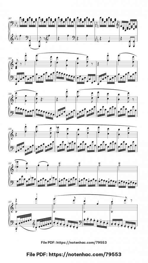 Piano Sonata No. 21 (Waldstein) - 3rd movement piano sheet music free pdf