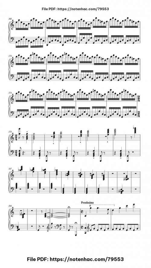 Piano Sonata No. 21 (Waldstein) - 3rd movement piano sheet music free pdf