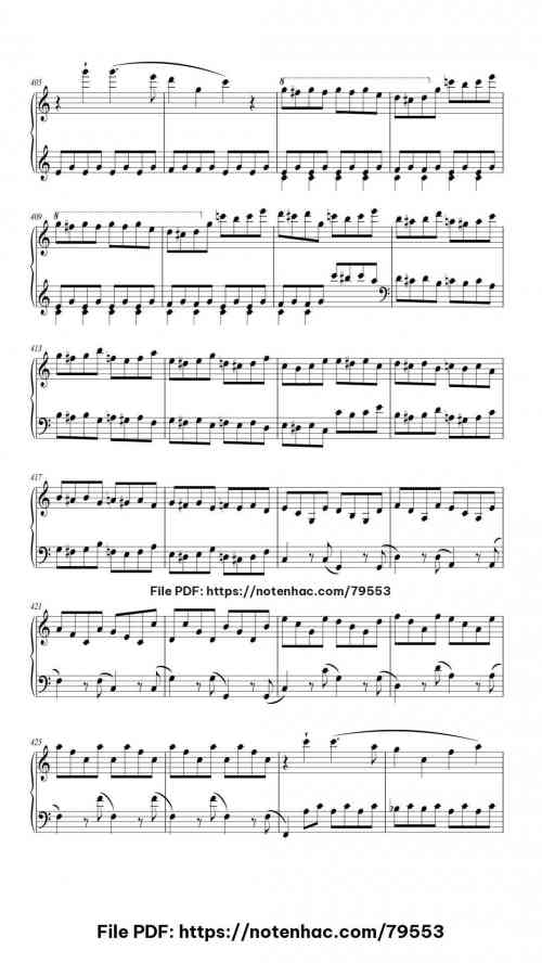 Piano Sonata No. 21 (Waldstein) - 3rd movement piano sheet music free pdf
