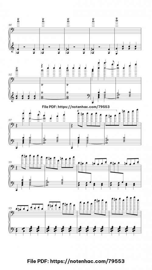 Piano Sonata No. 21 (Waldstein) - 3rd movement piano sheet music free pdf