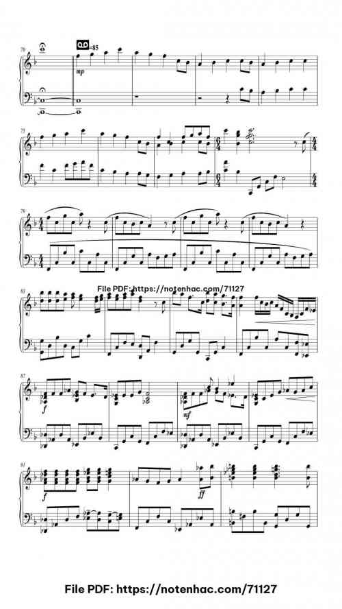 Polar Express Suite piano sheet music free pdf