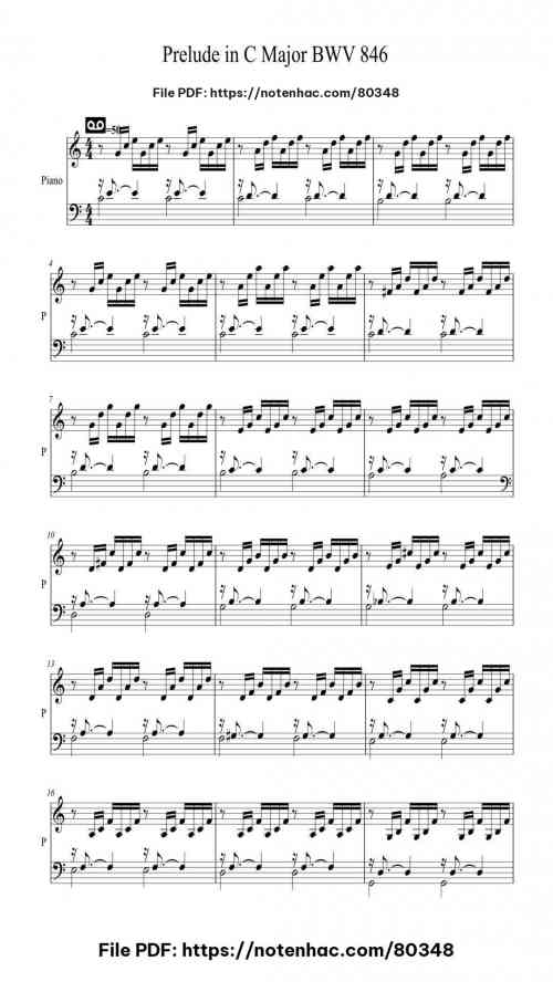 prelude in c major bwv 846 1