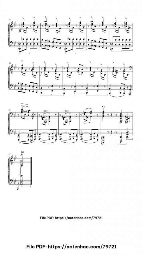 Prélude Op. 28, No. 22 in G Minor piano sheet music free pdf