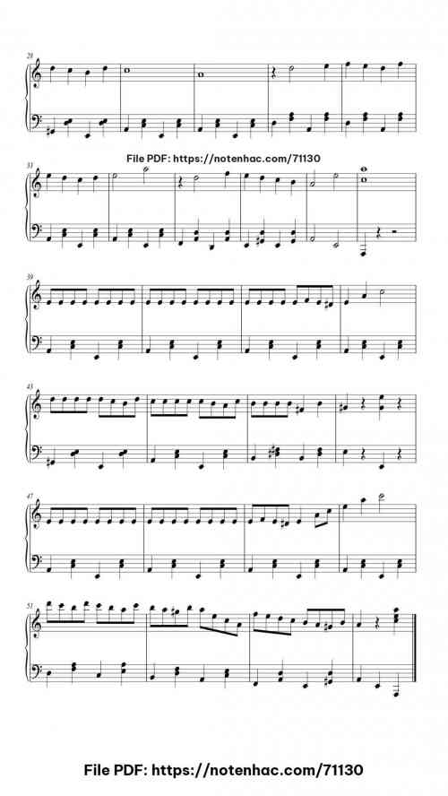 RUSH E piano sheet music free pdf